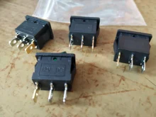 Rocker-Switch Illuminated Push-Button Led O-Power Mini with 12V Car DIY 3PIN 21--15mm