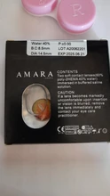 AMARA-lentes de contacto de colores para Halloween, 1 par, para ojos, maquillaje, fiesta, 1 año