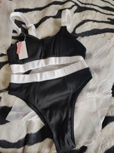 SAY MORNING-Bikini de cintura alta para mujer, traje de baño Push Up, Bikinis brillantes de empalme, trajes de baño de corte alto 2021