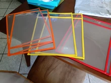 Hot-10 bolsillos de borrado en seco, bolsillos de gran tamaño de 9x12 pulgadas, organización perfecta para el aula, bolsillos reutilizables de borrado en seco, enseñanza S