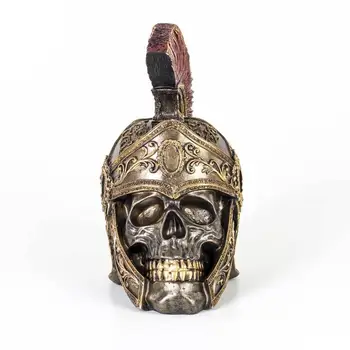 

Home Decoration Stylish Red Helmet Skull Trinket