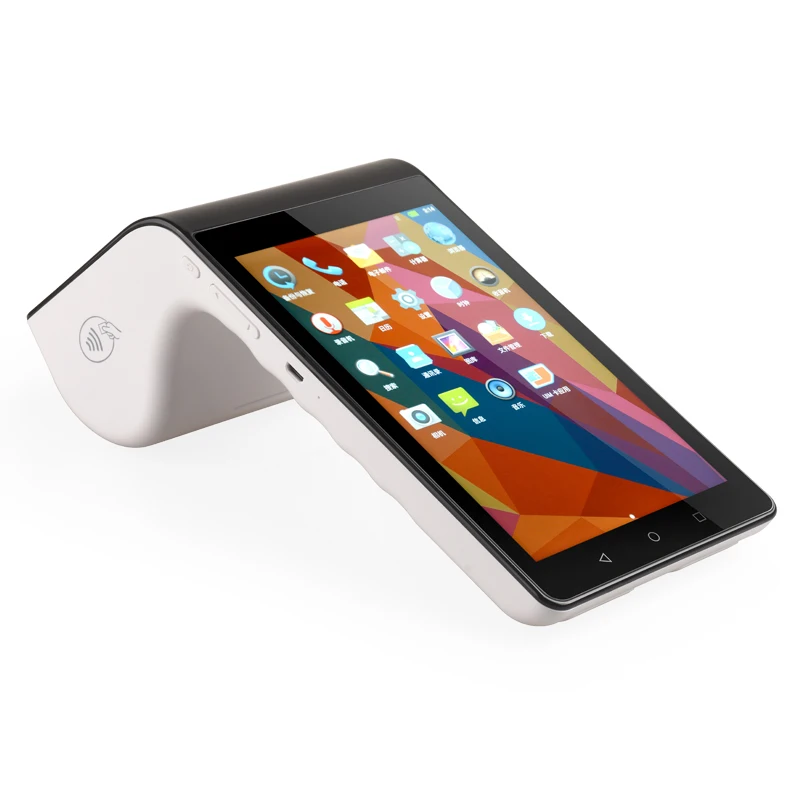 

PT7003 Mini 7 inch Payment POS Terminal Portable Android Mobile POS System with Built-in Printer Sim Card Slot