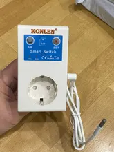 Toma de corriente con enchufe relé para el hogar, interruptor con control remoto de potencia inteligente GSM, SMS de 16A, con sensor de temperatura