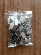 Clips de Metal de 6/8/10/13mm, extremo de engarce plegable sobre cierres, Clips de extremo de cordón, fabricación de joyas DIY, venta al por mayor