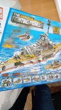 Bloques de construcción para niños, juguete de ladrillos para armar nave militar de la Marina, ideal para regalo, 1000 + Uds.