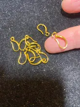 10 unids/lote S925 pendiente de plata esterlina ganchos colgantes hipoalergénico estilo francés pendiente de alambre para la fabricación de la joyería DIY resultados