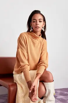 

Trendyol Camel Turtleneck Sweater Sweater TWOAW20KZ0090