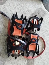 Shoe Crampons Grippers Climbing-Gear Mountaineering Snow Traction-Device Anti-Skid 12-Teeth
