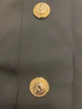 Skirt Lion-Buttons Metal Designer Embellished Career High-Street Women's Newest