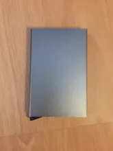 Tarjeta de Crédito titular hombres Slim Anti proteger viajes tarjetero ID mujeres Rfid cartera Metal caso Porte carta