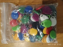 Lector de llaves y anillos de identificación, dispositivo de escritura regrabable EM4305 T5577 de 125khz, con etiqueta RFID, ficha de proximidad, duplicado, 50 unids/lote