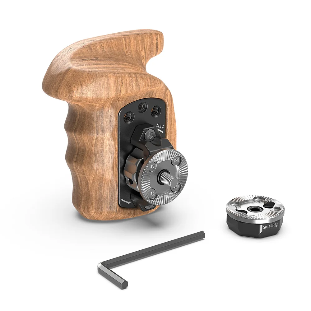 SmallRig деревянная ручка с правой стороны БЫСТРОРАЗЪЕМНАЯ Ручка Arri Rosette болт на