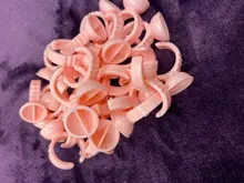 100 Uds desechables pegamento anillo pegamento para extensión de pestañas taza contenedor de plástico maquillaje permanente pigmento accesorios de