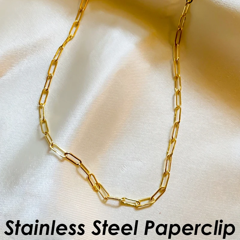 10 Meters - Stainless Steel Chain Tarnish Free Gold Silver Bulk Curb Chain  by the Length Yard Foot Spool for Jewelry Making - AliExpress