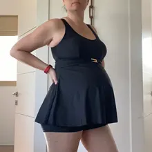 Traje de baño de talla grande para mujer, tankini liso de dos piezas, bañador deportivo, ropa de playa, novedad de 2020