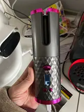 Rizador de pelo automático inalámbrico, rizador de pelo recargable por USB, rizador de pelo de cerámica con pantalla LCD
