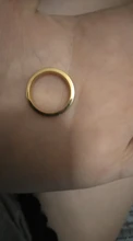 Nueva moda diseño sencillo 316 titanio Acero de hombres anillos amante pareja anillos alianza de boda de oro banda anillos para los hombres y las mujeres