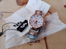 Reloj de pulsera deportivo Para Hombre, cronógrafo de cuero, estilo militar, informal, Moderno, novedad de 2021