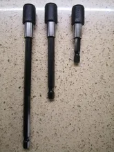 Oauee 1/4 pulgadas vástago hexagonal de liberación rápida destornillador portapuntas magnético con Collar de barra de extensión 60mm 100mm 150mm