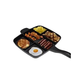 

Michelino Pan 5 Compartments 38 Cm Practical Non-Stick COOKWAREE POT MULTI-COMPARTMENT HOME CAMP PORTABLE EASY TO CLEAN