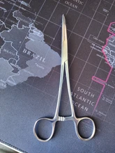 De acero inoxidable pinza hemostática pinzas quirúrgicas quirúrgico kit de herramienta de fórceps hemostáticos alicates recto/codo consejos