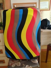 Funda para maleta a la moda con rayas elásticas, funda para equipaje con forma de corazón de amor, antipolvo, For18-32Inch, accesorios esenciales para maleta