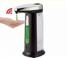 Dispensador de jabón líquido sin contacto, dispositivo automático, manos libres, bomba para baño y cocina, con sensor inteligente, 400ML