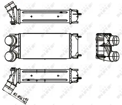 Интеркулер Peugeot 308 1.6i 16V 07 NRF 30191