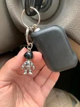 Llavero hecho a mano de astronauta en 3D, Robot espacial, regalo de aleación para hombre y amigo