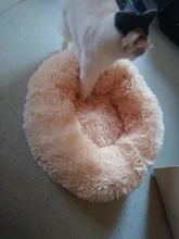 Saco de dormir en invierno para mascotas, caseta de lecho de gatos y perros supersuave, saco de dormir largo y afelpado para cachorros, esterilla portátil, tamaño de 46/50/60cm