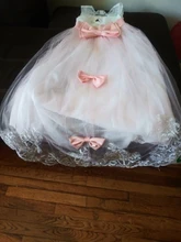 Niña en rojo de encaje bordado Navidad vestido de fiesta de cumpleaños boda Vestido Formal vestidos infantiles para niñas adolescentes ropa 6 14 años