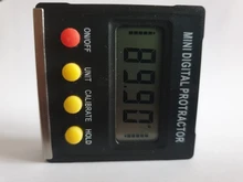 Mini transportador digital de 360 grados, inclinómetro, caja de nivel electrónico, herramientas de medición de base magnética