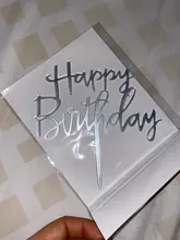 Cupcake Topper Decorating-Supplies Letter Party-Cup Rose-Gold Acrylic Happy-Birthday