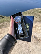 LIGE-Reloj de cuarzo para hombre, cronógrafo deportivo de cuarzo y acero, resistente al agua