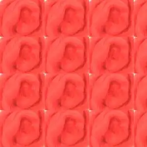 

84317-2 orchidea wool for felting, color red, 50g