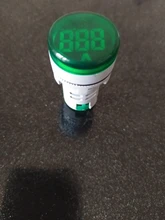 Mini voltímetro Digital redondo de 22mm, medidor de voltaje de CA 12-500V, Monitor de potencia, indicador LED, lámpara piloto, bricolaje