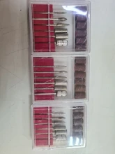 Juego de brocas para uñas, 6 uds., barra de 2,35, banda de lijado de 6,35mm, para máquina de lijado eléctrica profesional, herramientas de manicura y pedicura