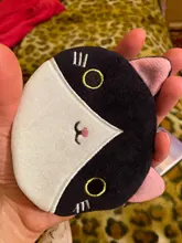 FUDEAM-monedero suave de felpa con dibujos animados para mujer, cartera pequeña con cremallera de Animal, monedero para niños y niñas, con Cable USB y auriculares