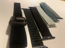 Correa de nailon trenzado para Apple watch, correa elástica de 44mm, 40mm, 38mm y 42mm, serie iWatch 3, 4, 5, se, 6