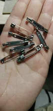 Broche de seguridad de alta calidad, 10 uds., 2,4 cm de longitud, para barra trasera, soporte de insignia, alfileres, joyería DIY