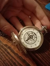 Reloj de bolsillo Vintage para Cosplay, con colgante de collar de cadena, regalo de Anime para niños, Fob, de bolsillo