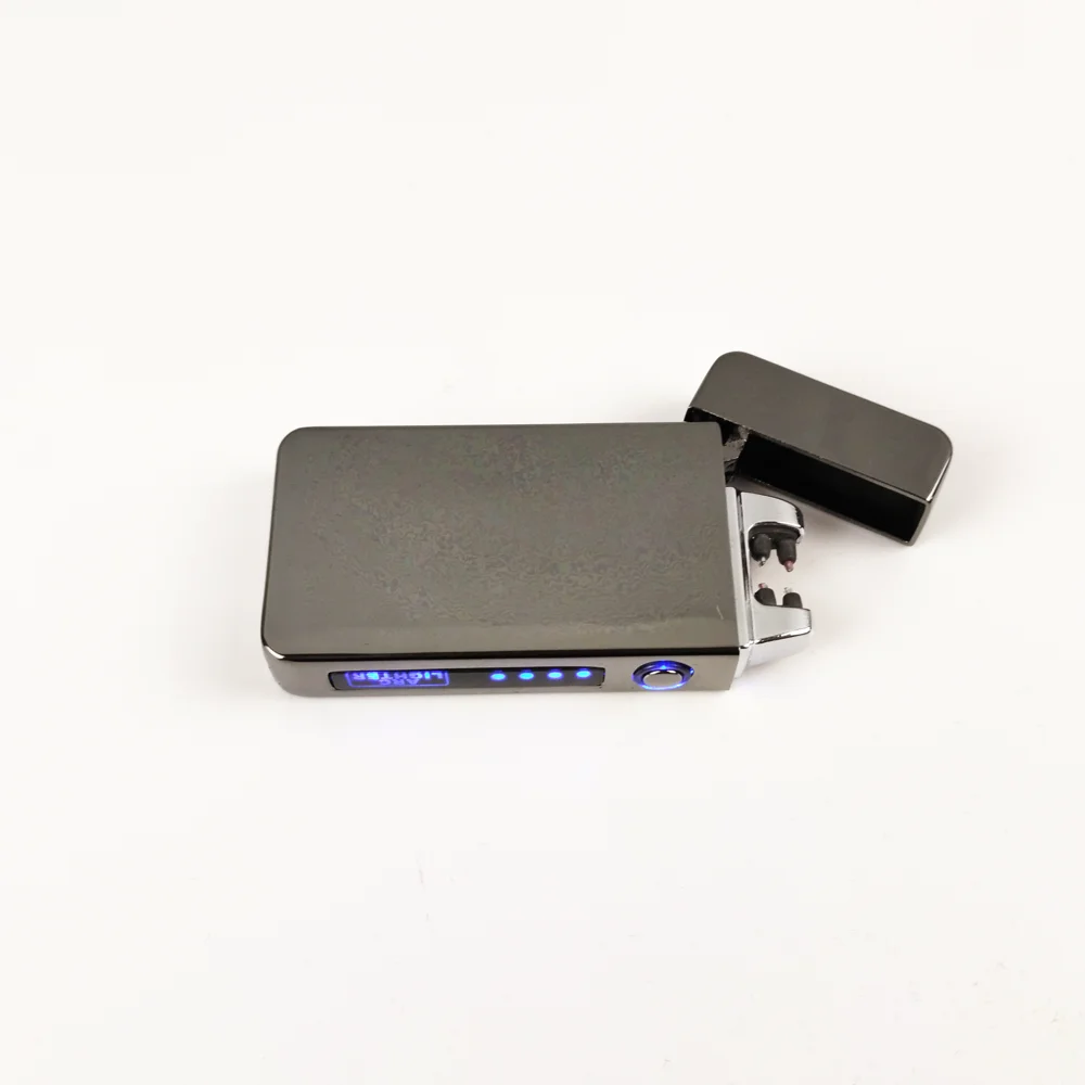Зажигалка прямоугольная плазменная USB - Цвет: JL613BLACKGL