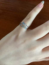 Anillos de circonita de cristal para mujer, anillos abiertos ajustables con forma de hoja de flor y mariposa, joyería de compromiso para boda, regalo, novedad de 2021