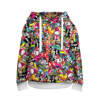 

Children's sweatshirt 3D sticker bombing