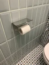 Toilet-Paper-Holder Fixture Bathroom-Accessories Stainless-Steel Phone-Shelf Wall-Mount