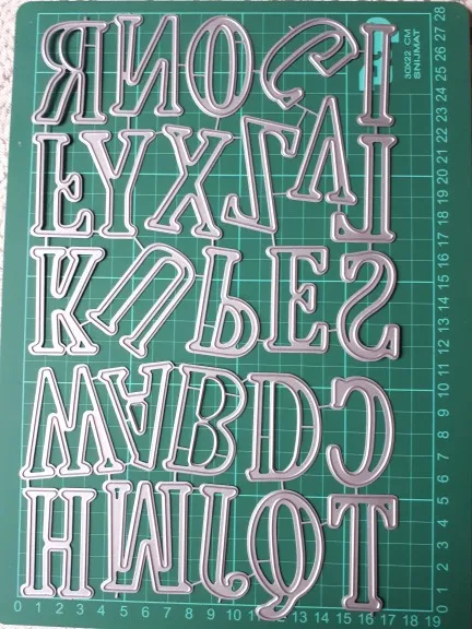 5 см 2 дюйма Большие буквы алфавита металла резки штампы для бумажные карточки для скрапбукинга делая нож высечки шаблон Крафтовая окраска