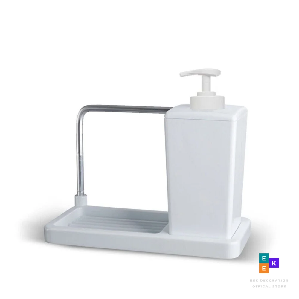 Dish Sponge Bowl Liquid Soap Dispenser Hanging Detergent Holder Kitchen Soap Dispenser Decorat Blackive