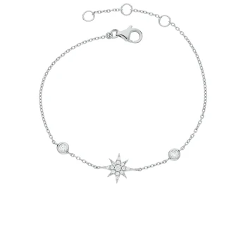 

Silver Bracelet with cubic zirconia sunlight sample 925