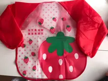 Bebé Baberos para niño impermeable manga larga Mickey Minnie Baberos de niña niños eructo tela de alimentación Babero con bolsillo niño delantal