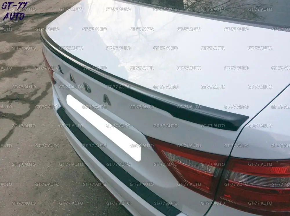 Спойлер на крышку багажника для Lada Vesta Sedan- меч лип спойлер сабля внешний материал ABS пластик Стайлинг тюнинг pad